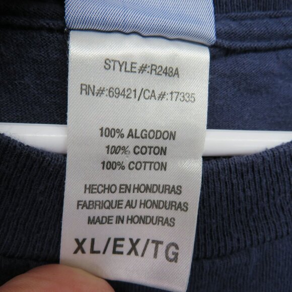 Dallas Cowboys T Shirt Extra Large Blue On Field Reebok NFL Football Long Sleeve - Picture 5 of 9